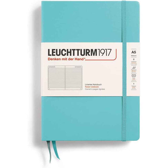 Leuchtturm Hardcover Ruled Notebook A5 (Blue)