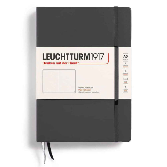 Leuchtturm Hardcover Plain Notebook A5
