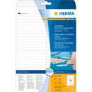 Herma Removable Labels A4 96mm 25pc (White)