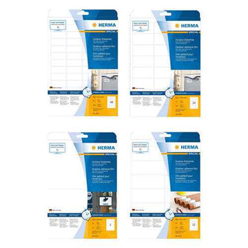Herma Outdoor Film Labels A4 10pc (White)