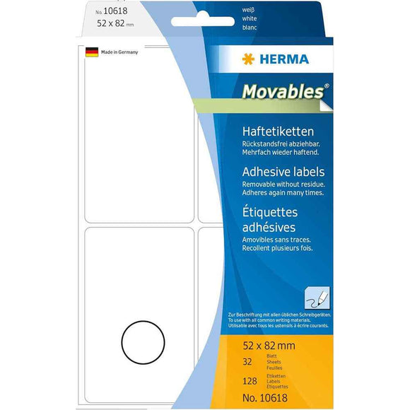 Herma Removable Multi-Purpose Labels 24pc (White)