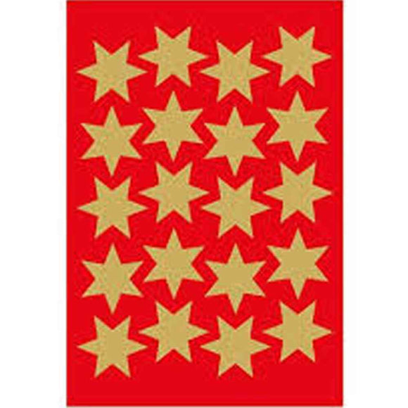 Herma 6-Pointed Stars Sticker Decor (Gold)