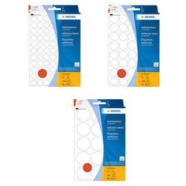 Herma Coloured Adhesive Dot Labels (Red)