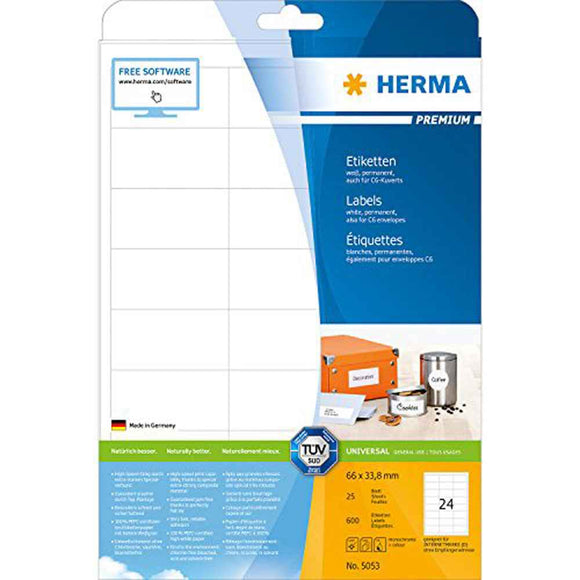 Herma Premium Labels A4 33.8mm 25pc