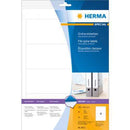 Herma File Spine Opaque Labels A4 10pc (White)