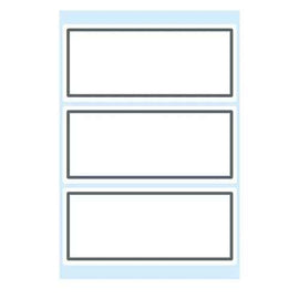 Herma Lined Edge-Framed Book Sticker Grey