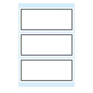 Herma Lined Edge-Framed Book Sticker Grey