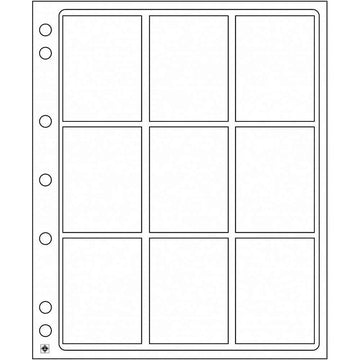 Leuchtturm Encap Coin Sheet for 9 Slabs 2pk
