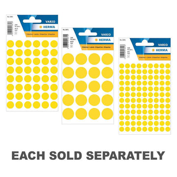 Herma Round Sticker Labels (Yellow)