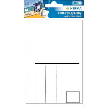 Herma Adhesive Postcard Labels 10pc White (95x145mm)