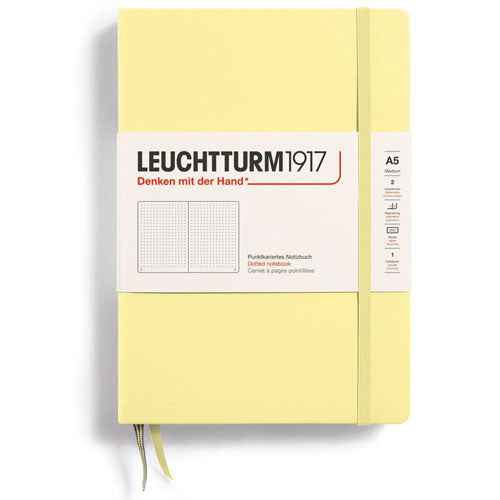 Leuchtturm Hardcover Dotted Notebook A5 (Yellow)