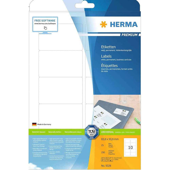 Herma Premium Labels A4 50.8mm 25pc