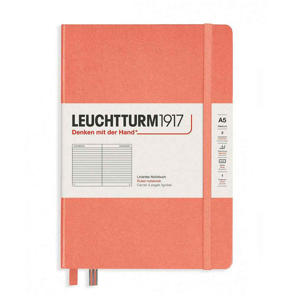 Leuchtturm Hardcover Ruled Notebook A5 (Orange)