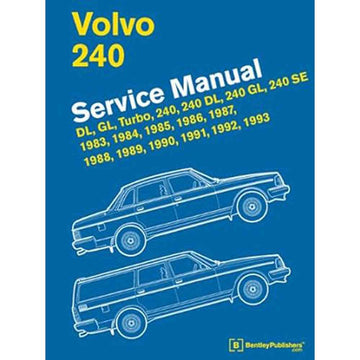 Volvo 240 1983-1993 Models Service Manual Hardcover Book