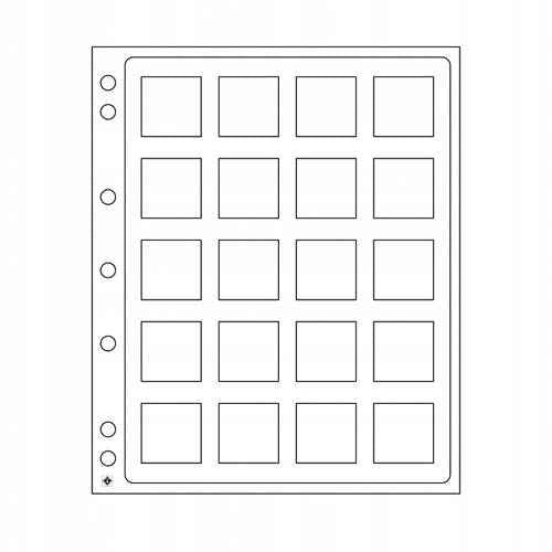 Leuchtturm Encap 2in-Square Pockets Coin Sheets 2pk
