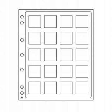 Leuchtturm Encap 2in-Square Pockets Coin Sheets 2pk