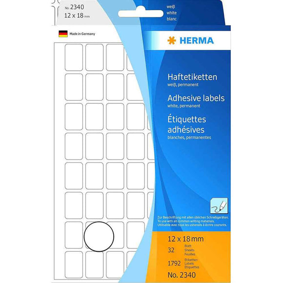 Herma Multi-Purpose Adhesive Labels 12mm (White)
