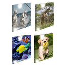 Herma Elasticated Glossy PP Folder A3 Animals-2