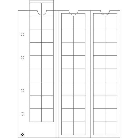 Leuchtturm Optima Coin Sheets 5pk (Clear)