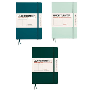 Leuchtturm Hardcover Plain Notebook A5 (Green) - 0