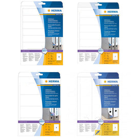 Herma Removable File Spine Labels A4 25pc - 0
