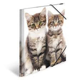 Herma Elasticated PP Folder A4 Animals - 0
