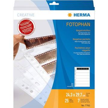 Herma Transparent Negative Pockets for 7x5 Stripes - 0
