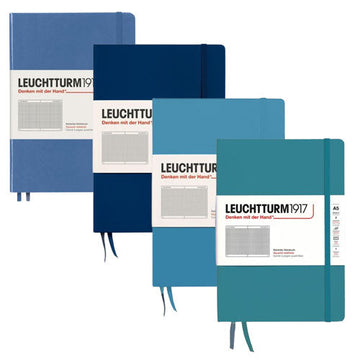 Leuchtturm Hardcover Squared Notebook A5 (Blue) - 0