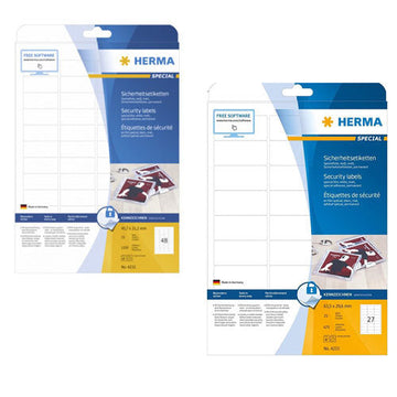 Herma Security Labels A4 25pc - 0