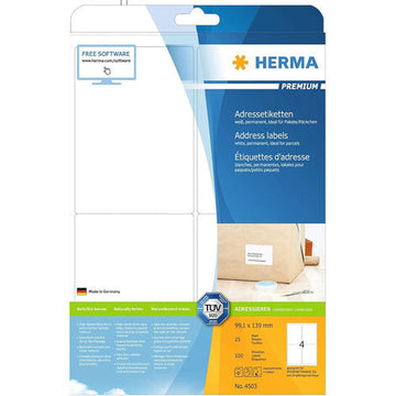 Herma Premium Labels A4 99.1mm 25pc - 0