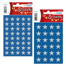 Herma 5-Pointed Stars Sticker Decor (Silver)-2