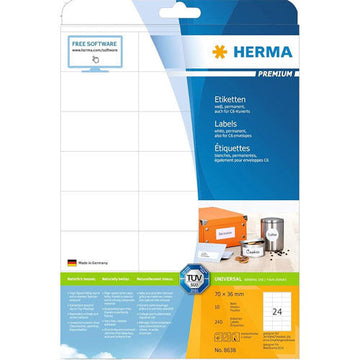 Herma Premium Labels A4 70mm 10pc - 0