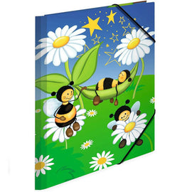 Herma Elasticated Cardboard Folder Bees Meadow - 0