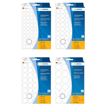Herma Multi-Purpose Adhesive Dot Labels (White) - 0