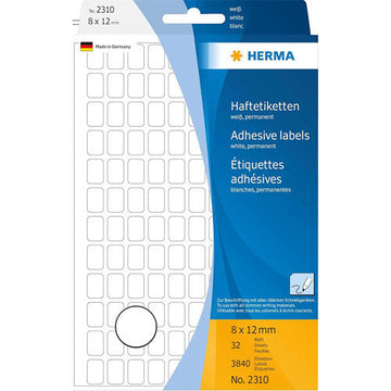 Herma Multi-Purpose Adhesive Labels 8mm (White) - 0