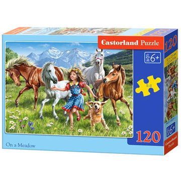 Castorland in a Meadow Jigsaw Puzzle 120pcs - 0