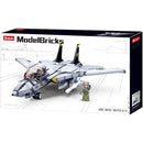 Model Bricks F14 Fighter Jet 404pcs-3