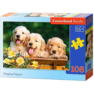 Castorland Hugging Puppies Jigsaw Puzzle 108pcs - 0