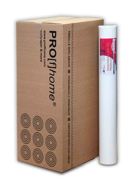Intissé de rénovation revêtement de lissage 130 g Profhome 399-130 fibre non-tissé à peindre Papier peint intissé blanc 9 rouleaux 168,75 m2