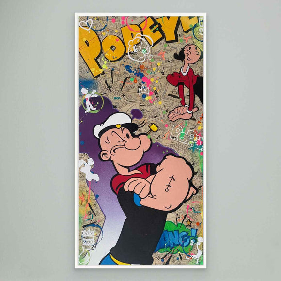 Popeye & Olive Pop Art impression de l'œuvre originale