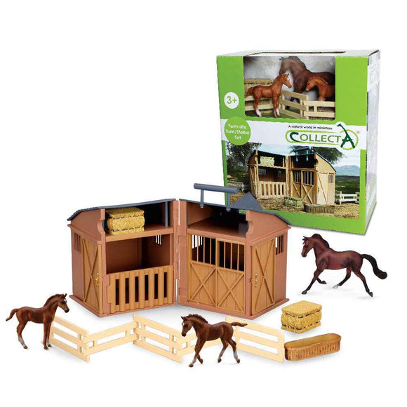 CollectA Stable Playset with Horses