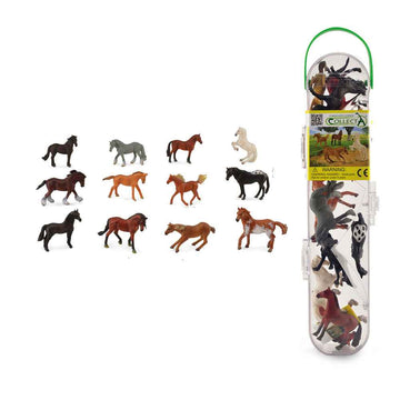 CollectA Horse Figures in Tube Gift Set (Pack of 12)