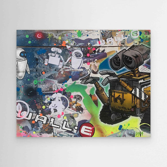 Wall.E  impression sur toile de l'œuvre originale