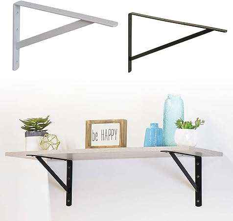 Reggimensola Pesante Verniciato a Polvere Kit 2 o 3 Made In Italy - Bianco/Nero