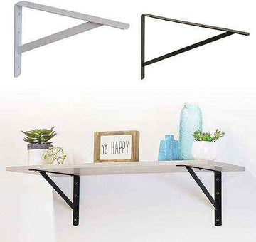 Reggimensola Pesante Verniciato a Polvere Kit 2 o 3 Made In Italy - Bianco/Nero