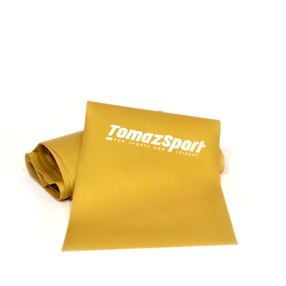 Bande élastique Tomaz Sport Max 200 x 15 x 0,65 cm, dorée, 30-40 lb