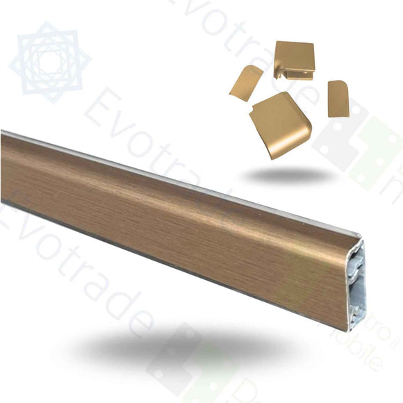 Alzatina Cucina in Alluminio Lunghezza 2 Metri con Accessori Snodo Made in Italy