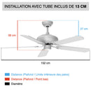Ventilateur-plafond-FANELITE-ALIZE-tube-13-cm