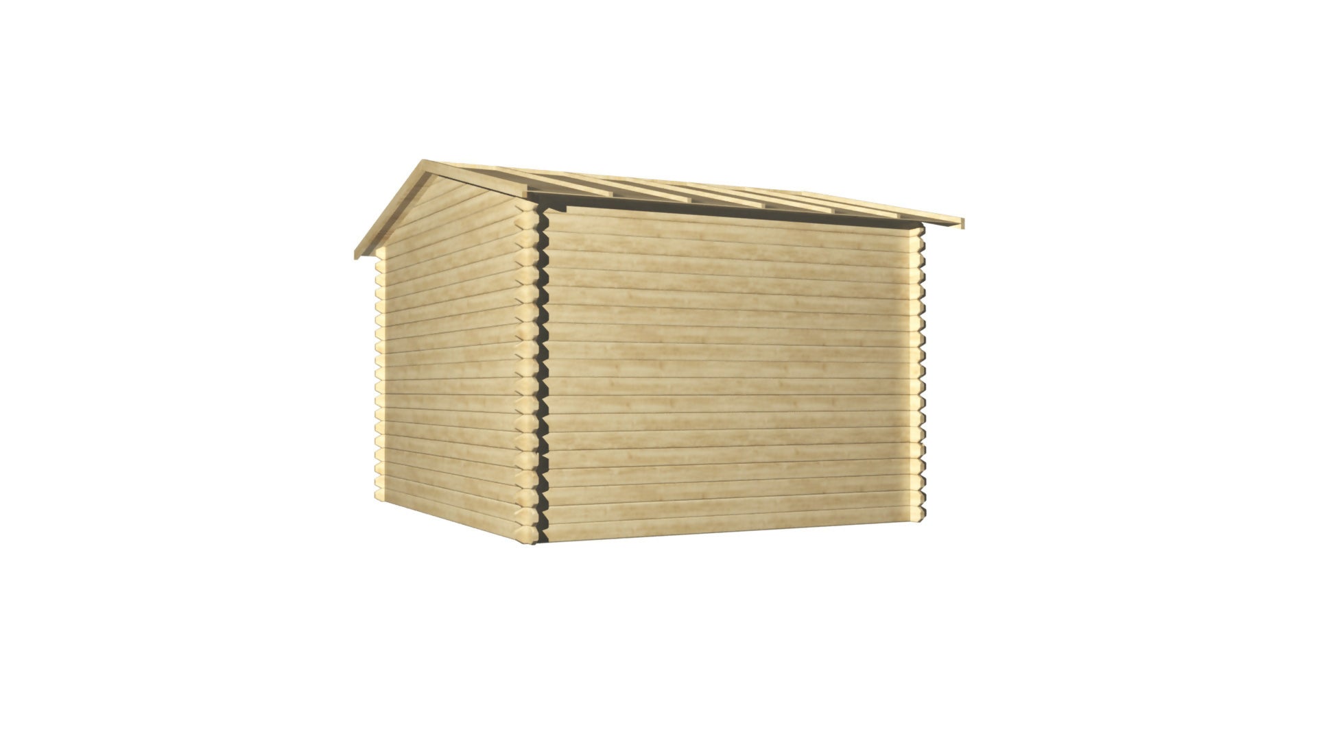 Abri de jardin en bois ep 19mm surface utile 762m² 298x298x235cm int019/ineksa