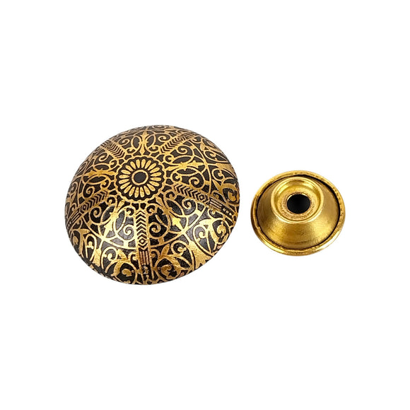 Bouton de meuble ALADIN, Finition métal doré
